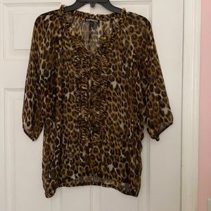 Express Cheetah Dress Top